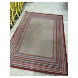 Outdoor Area Rug approx 7 ft x 5 ft - some wear