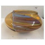 Art Glass Bowl - Wagar Glass - tiny chip in rim