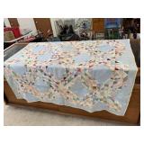 Blue Quilt, Some Stains