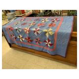 Pinwheel Quilt, some stains