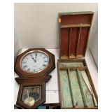 Plastic Clock and 2 organizers