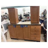 Cabinets w/ Sink - approx 64 inches long & 24