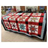 8-point star quilt - some stains