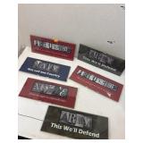 First Responder, Navy, Army Plaques