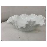 Hobnail Milk Glass Bowl