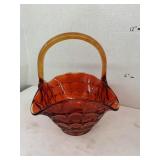 Red Glass Basket