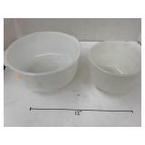 Fire King Mixing Bowl and Glasbake Mixing Bowl
