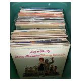 Box of albums (variety) & 45s