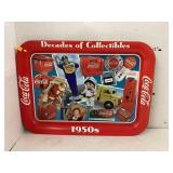 Metal Coca-Cola 1950ï¿½s collection tray