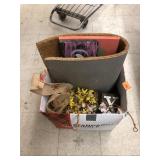 IKEA Rug, Signs, Faux Flowers, etc