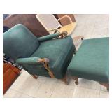 Antique Chair w/ Footstool