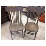 2 Vintage Wooden Chairs