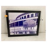 Framed photo of Wrigley Field