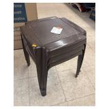 3 Outdoor Plastic End Tables