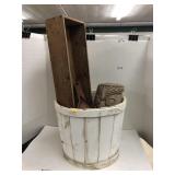 Bushel Basket, Wood Box, Tiki Mask, Birdhouse