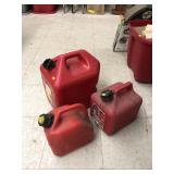 3cnt Gas Cans - Some Gas in Them