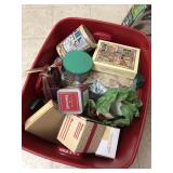 Tote of Christmas Decor