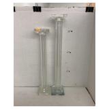 Glass pillar candle holders