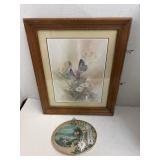 Framed Signed Print & Thermometer