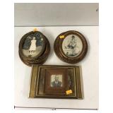 VTG Picture Frames w / Photographs