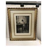 Framed Percy Morgan The Old Song Picture Approx