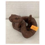 Resin rattlesnake figure