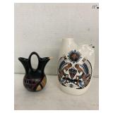 Native American pottery vases