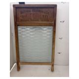 Vintage Large Glass Laundry Wash Board