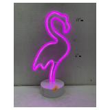 Pink lighted flamingo