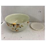 Vntg Hall bowl (chip) & saucer
