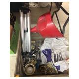 Funnel, Sprinkler, Staplers in Wooden Crate