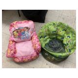2- kidï¿½s bean bag chairs