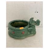 Vntg ceramic planter w/elephant