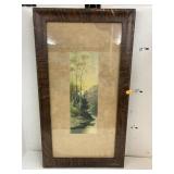 Framed, signed print