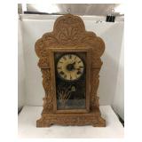 Wooden Carved Mantle Clock