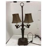 Metal lamp with bee shades