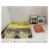 Typing course records & 8-track tapes