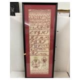 Antique alphabet sampler 1903