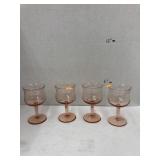 Pink Glass Wine Glasses