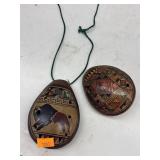 Hand Painted Clay Whistles / Flute
