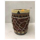 Hand Painted Clay Planter Pot