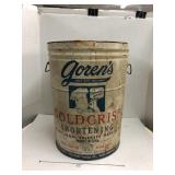 VTG Gorenï¿½s Shortening Bucket