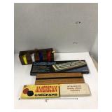VTG Poker Chips, Cribbage Boards, Checkers