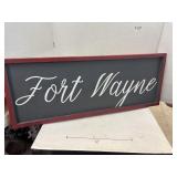 Wooden FortWayne Sign