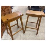 2 Wooden Stools