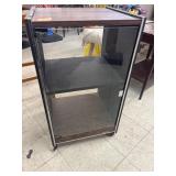 Vintage Fisher Stereo Cabinet w/ Glass Doors &
