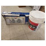 Window Fan & less than 1/5 bucket ice melt