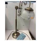 Vintage Adjustable Solid Brass Lamp - Heavy