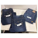 3 cnt Jeans size 3/4