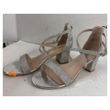 Silver Sparkling Heels size 9